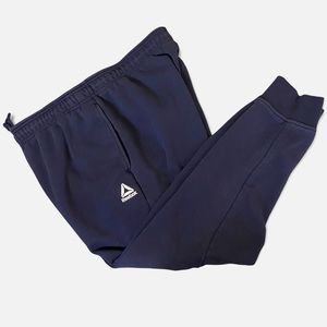 Reebok Men’s Navy Blue Fleece Jogger Pants Sz XL